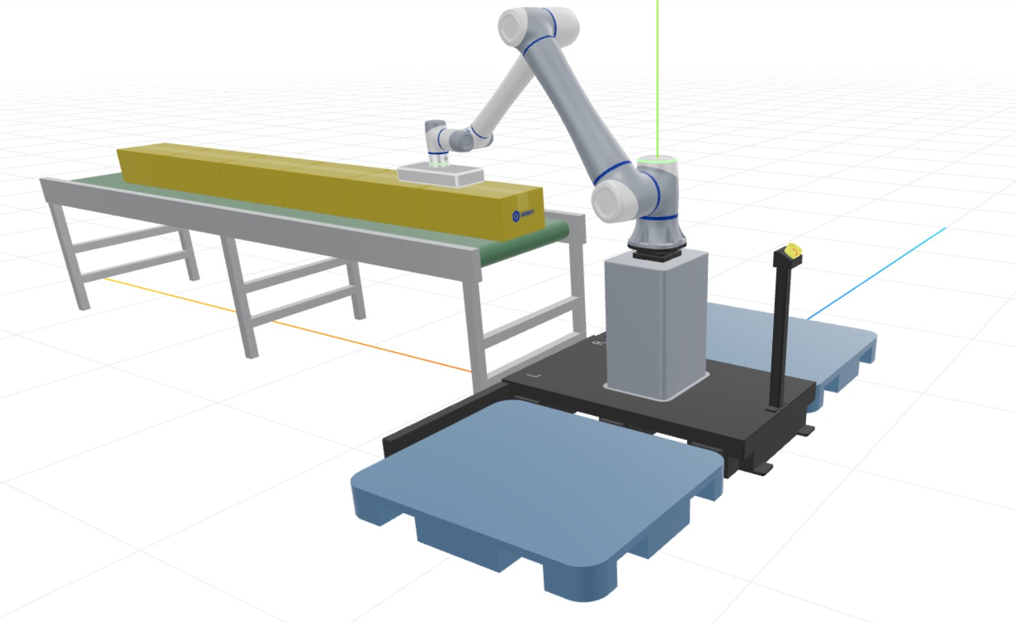 Simulador 3D de Paletizado Dobot